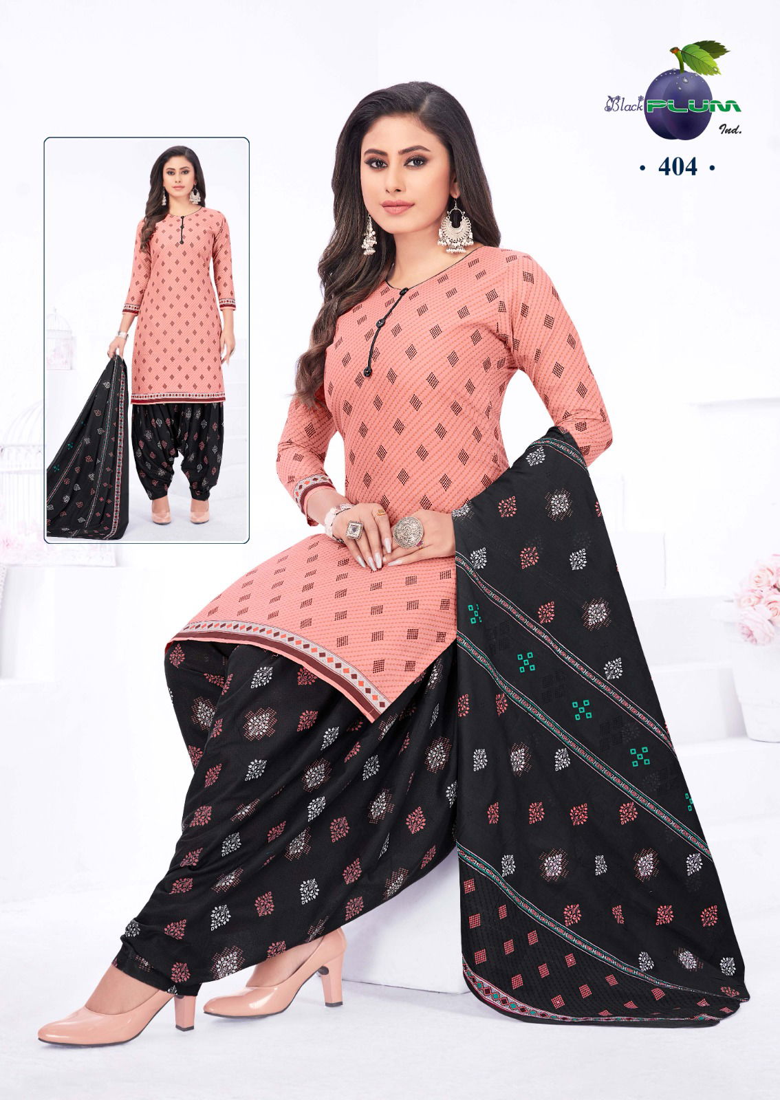 Black Plum Iconic Vol 4 Daily Wear Wholesale Cotton Dress Material